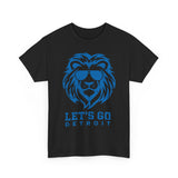 Let's Go Detroit Lion Blue Basic T-Shirt - Unisex