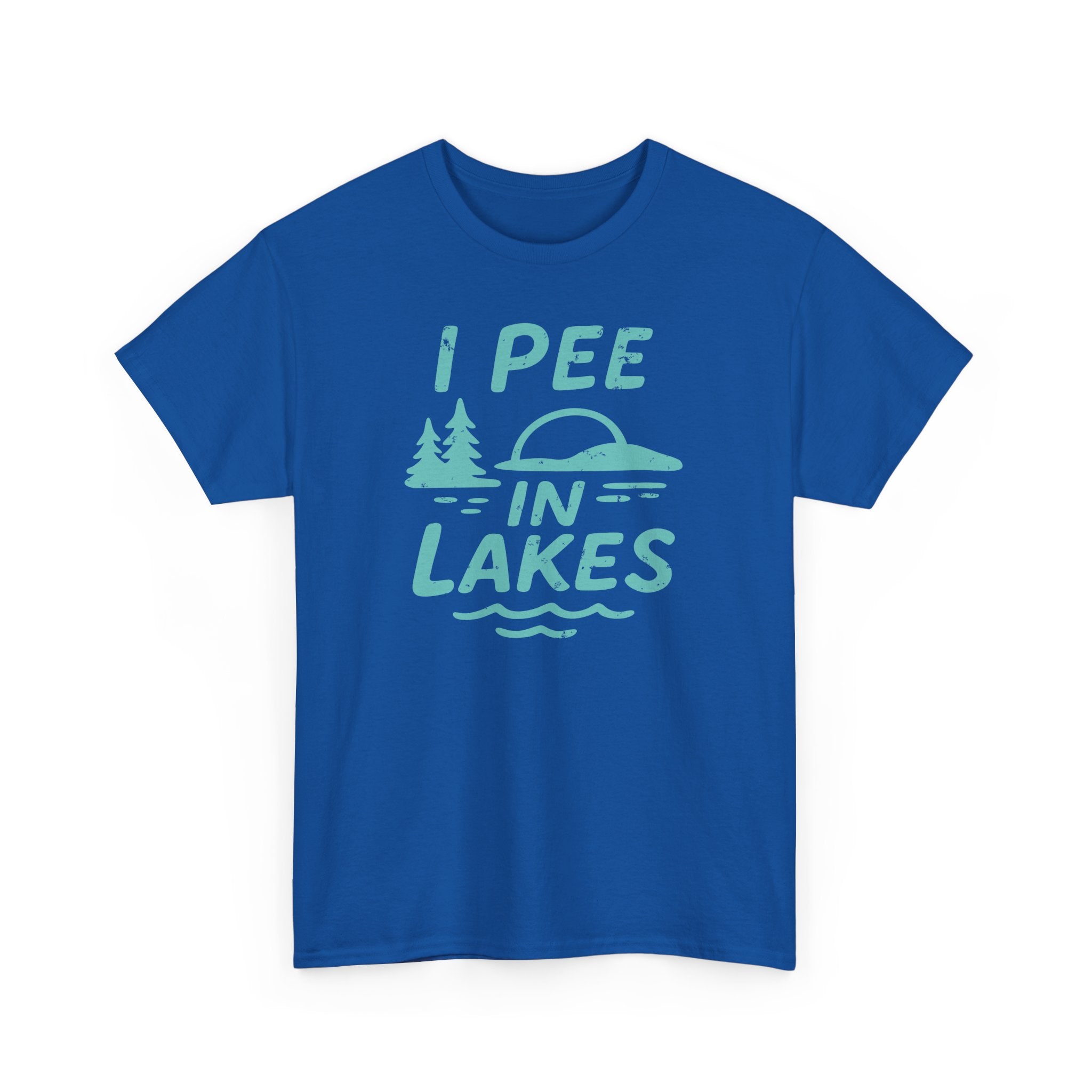 Basic T-Shirt - Unisex - I Pee In Lakes Retro