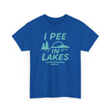 Basic T-Shirt - Unisex - I Pee In Lakes Retro
