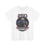 Alien Peace Sign USA 250 Anniversary Distressed Patriotic Basic T-Shirt - Unisex