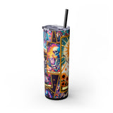 The Sun 2 Skinny Steel Tumbler with Straw, 20oz