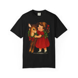 Girl Hugging Fawn Premium T-Shirt - Unisex