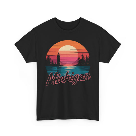 Retro Michigan Sun T-Shirt - Unisex