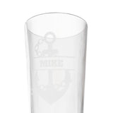 Anchor Chain Name Personalized Engraved 16oz Pint Mixing Glass