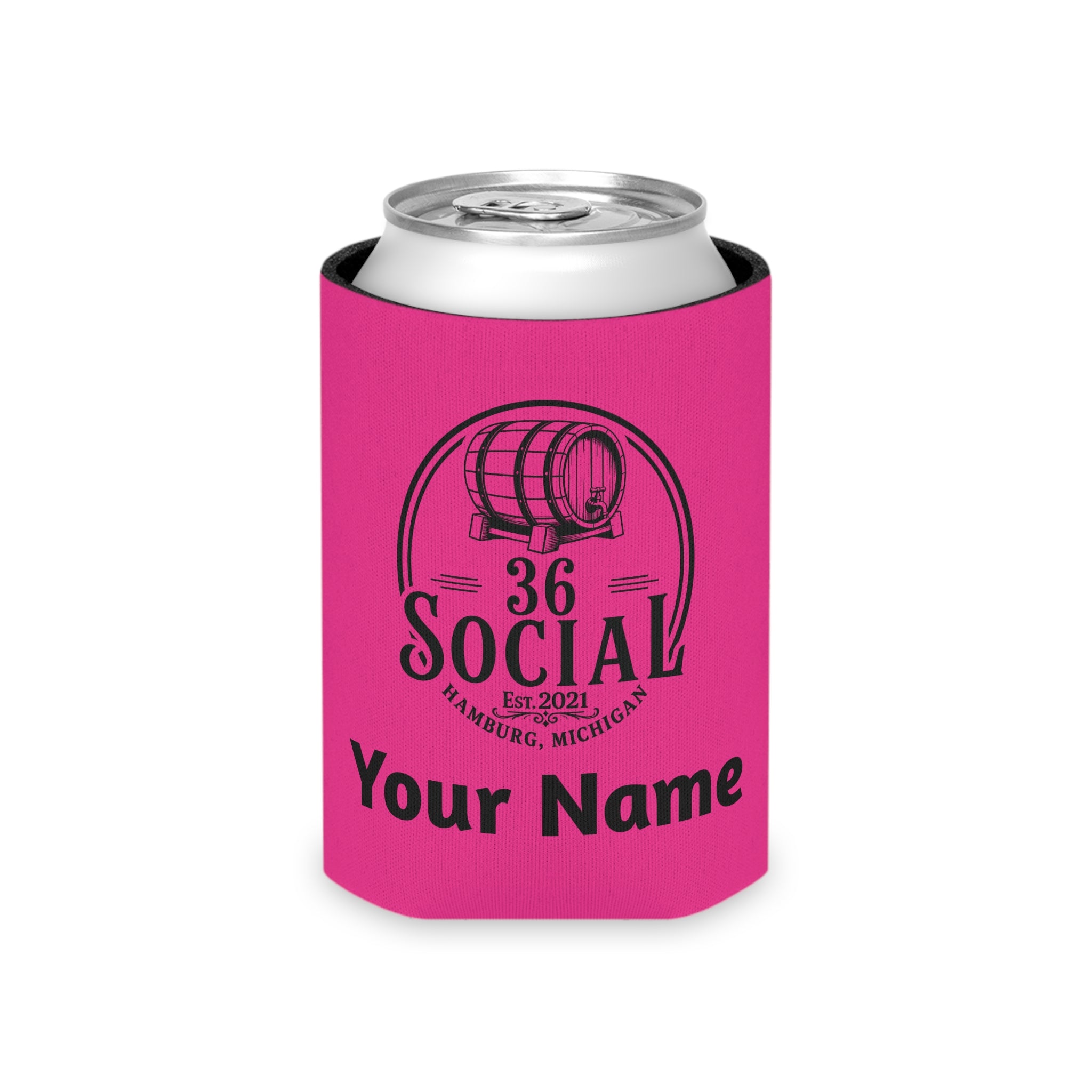 36 Social Logo 2 SL Can Cooler - Regular - Pink (Amaranth)