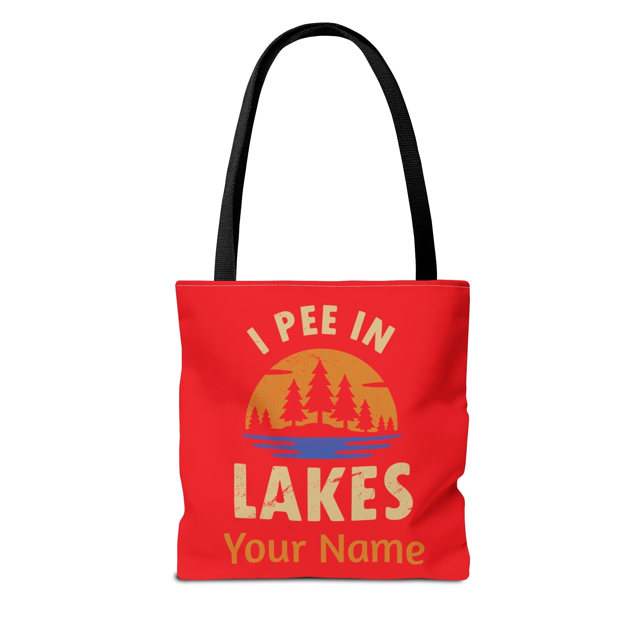 Tote Bag - I Pee In Lakes Retro Sun