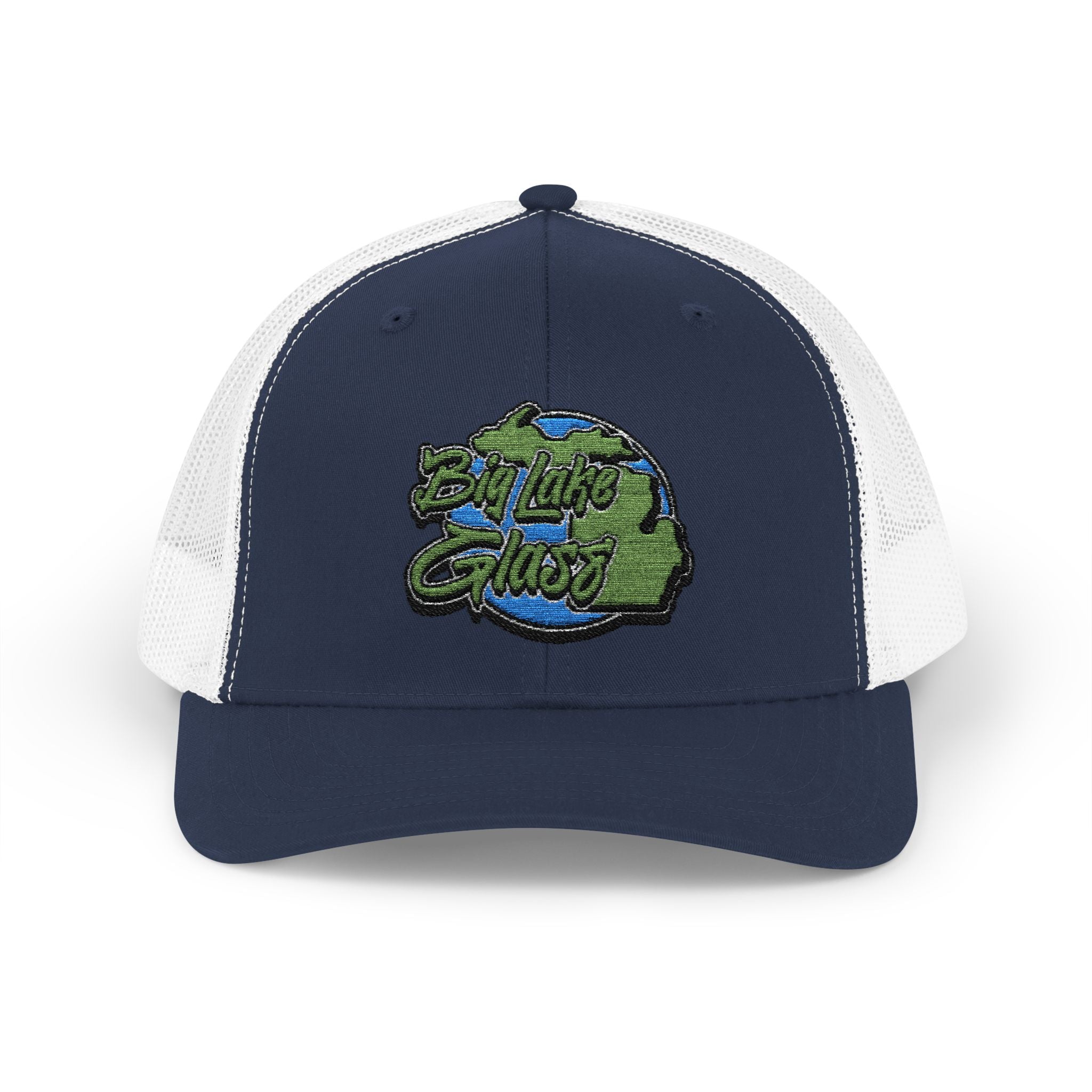 Snapback Trucker Cap - Embroidered - Big Lake Glass
