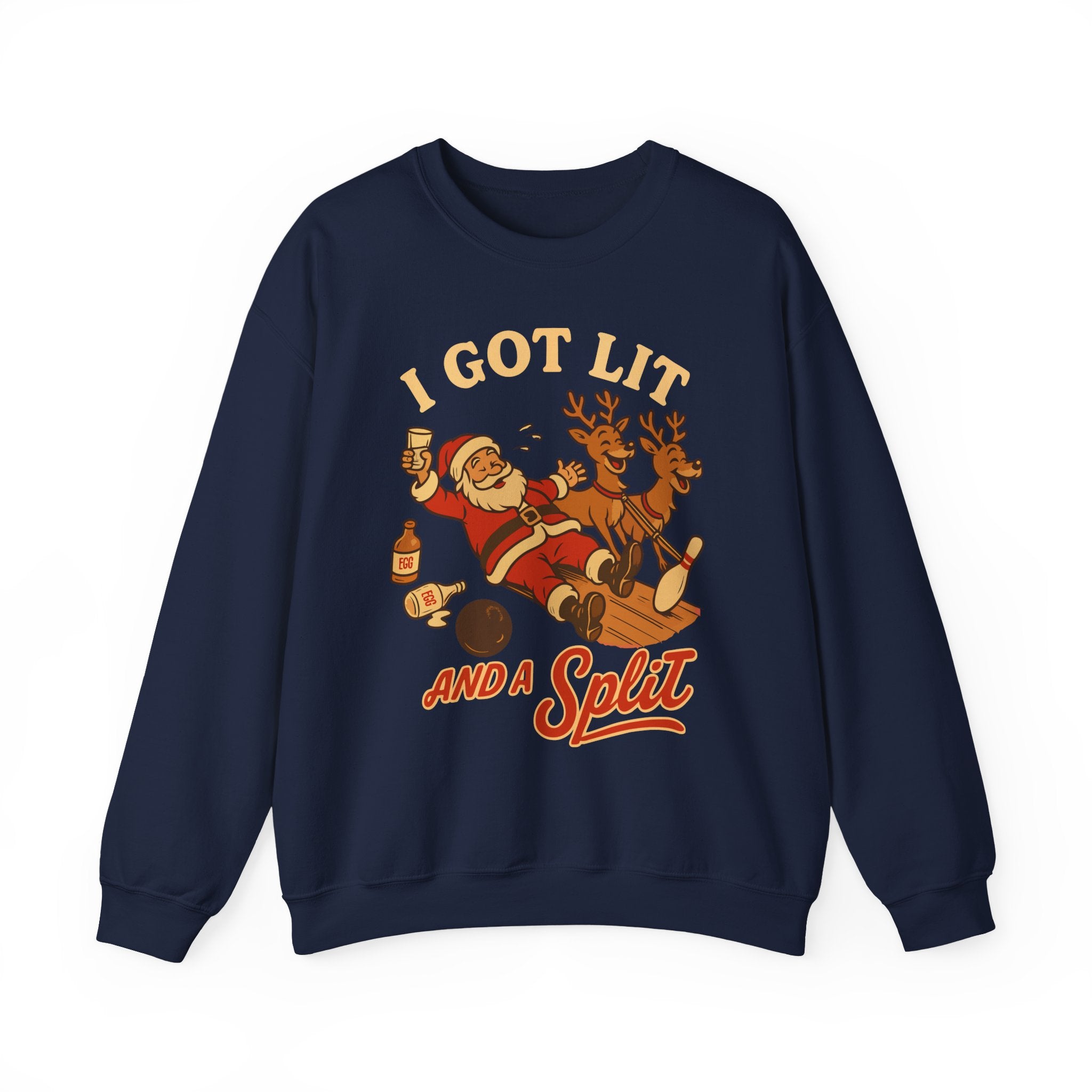 I Got Lit And A Split Crewneck Sweatshirt - Unisex