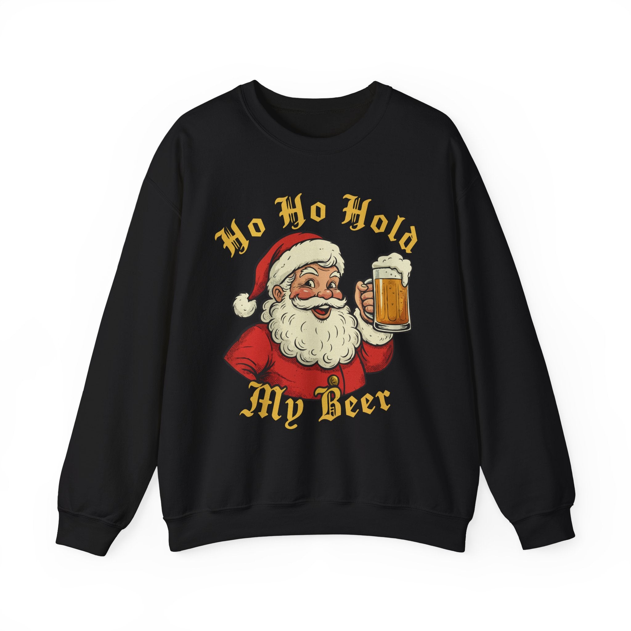 Ho Ho Hold My Beer Crewneck Sweatshirt - Unisex