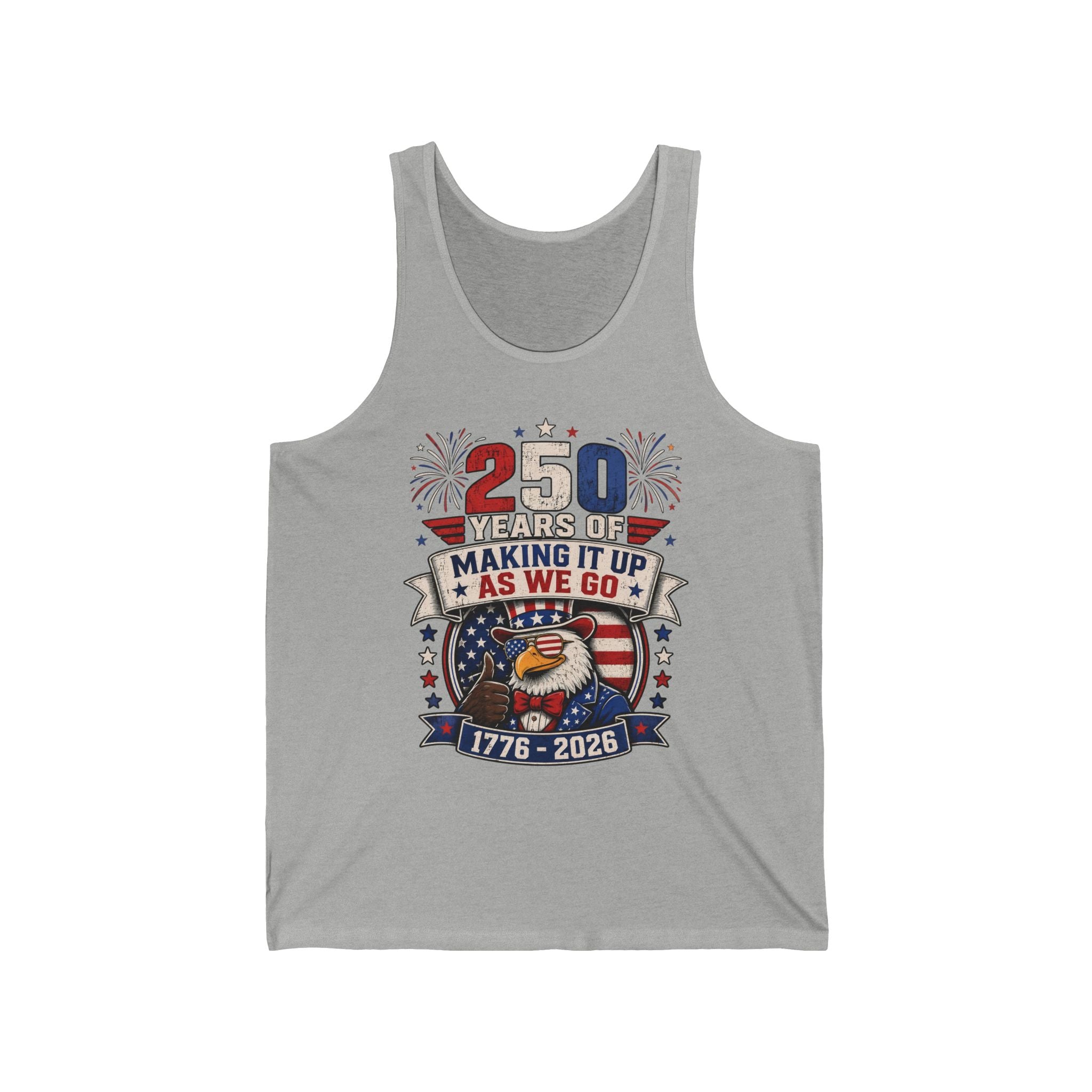 Funny Eagle Making It Up 250th Anniversary Patriotic Basic T-Shirt - Unisex