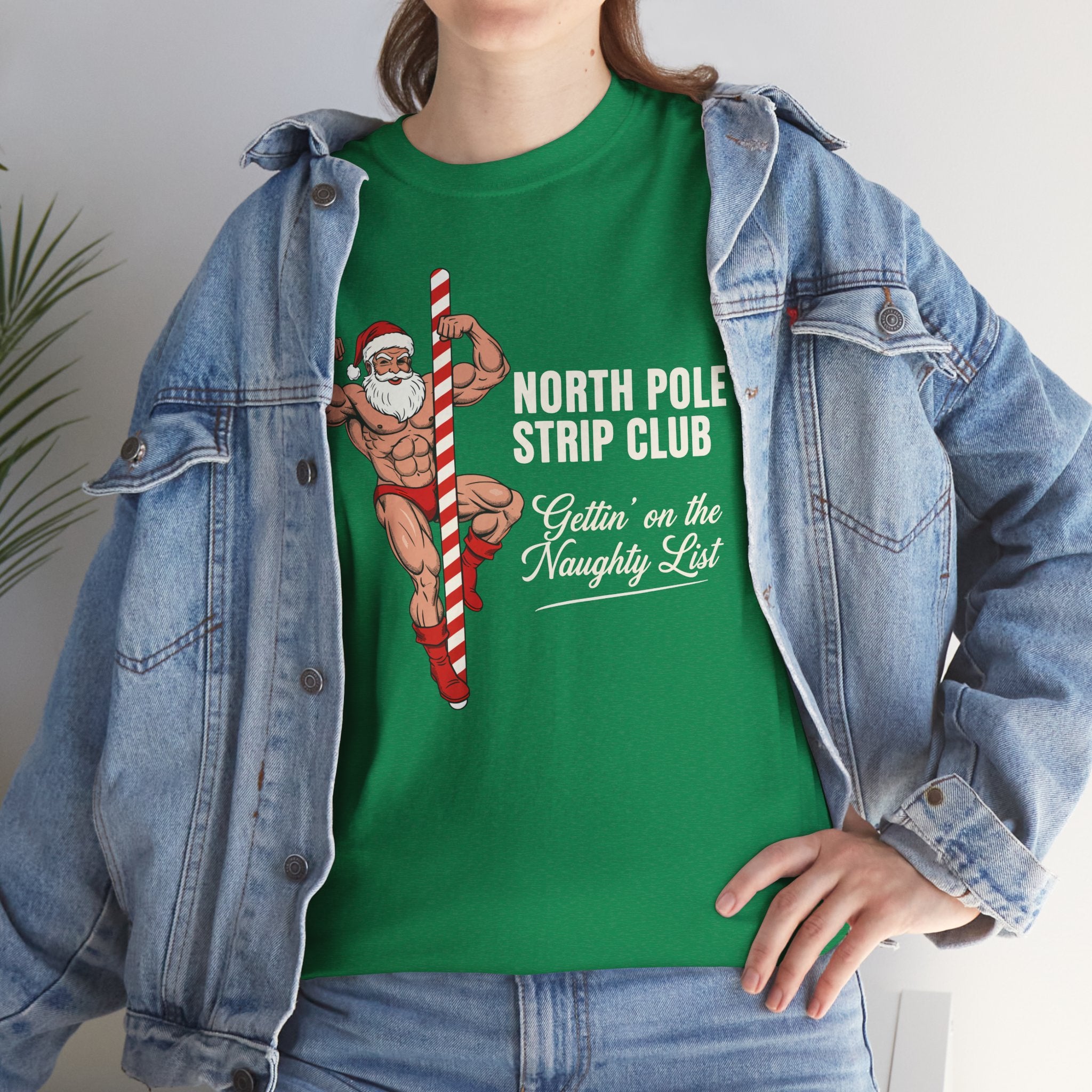 North Pole Strip Club Gettin On The Naughty List Basic T-Shirt - Unisex