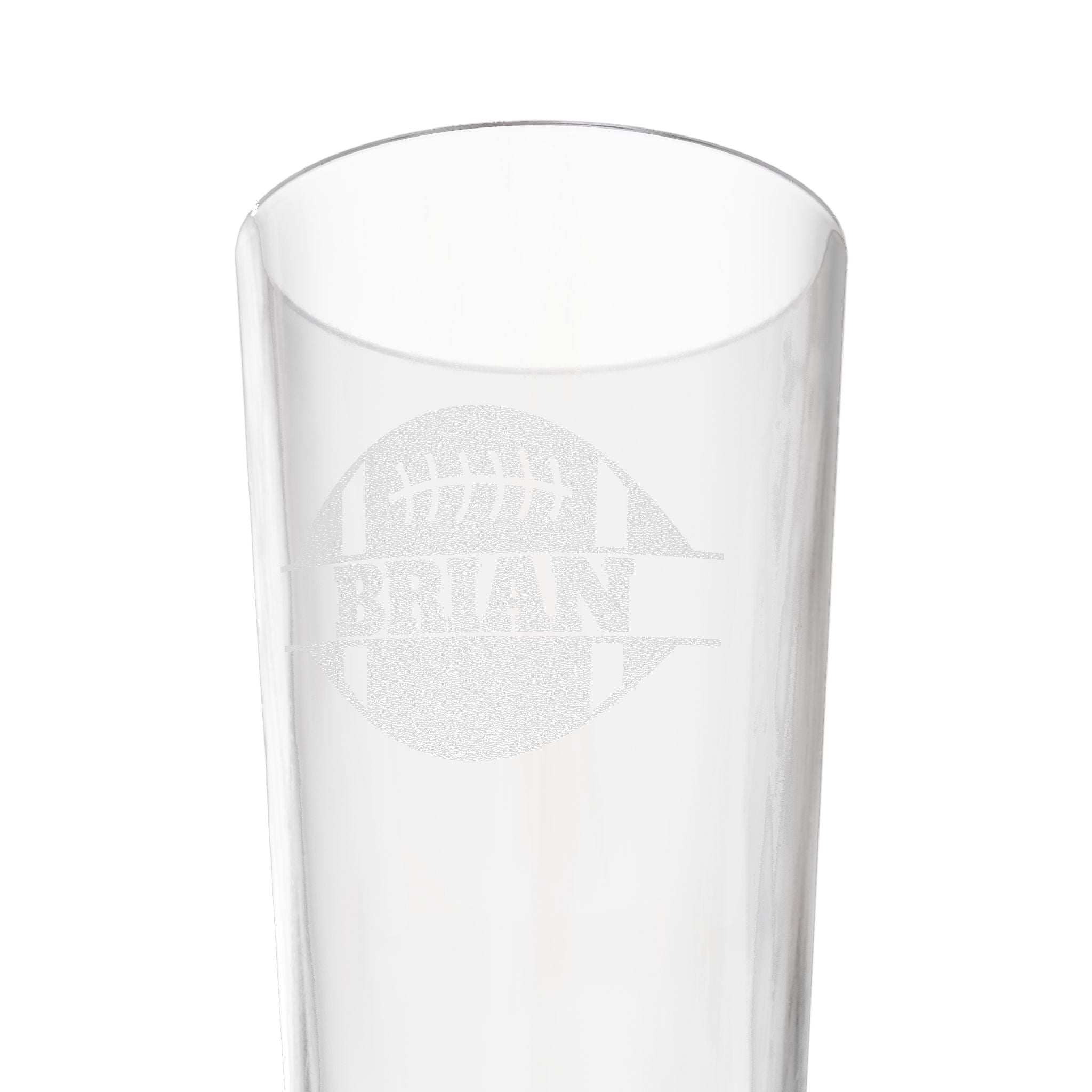 Football Name Personalized Engraved 16oz Pint Mixing Glass