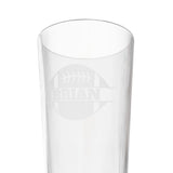 Football Name Personalized Engraved 16oz Pint Mixing Glass