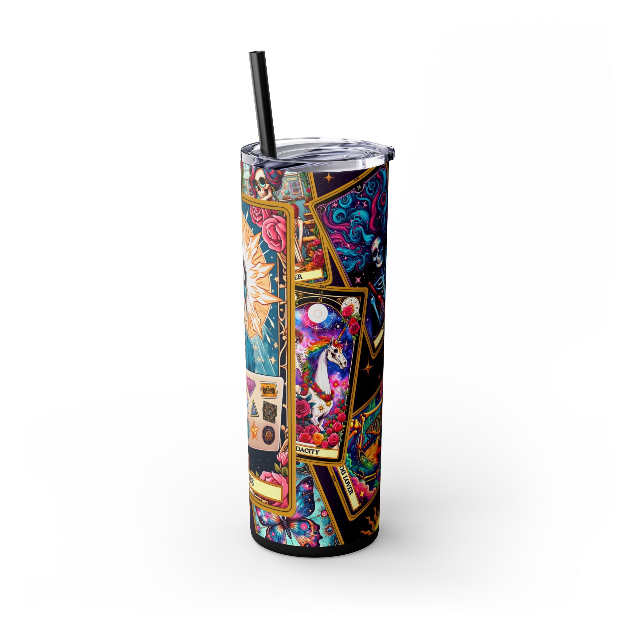 The Boss 1 Skinny Steel Tumbler with Straw, 20oz