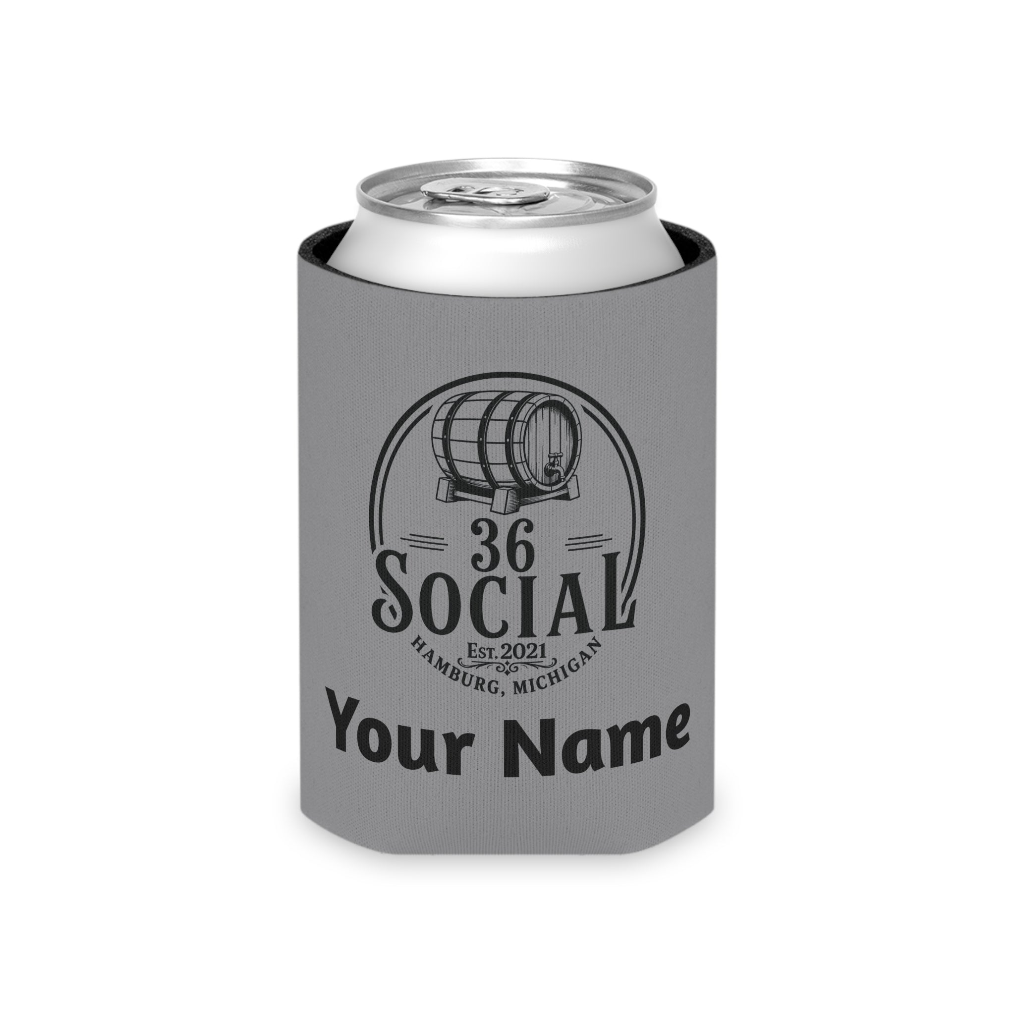 36 Social Logo 2 SL Can Cooler - Regular - Gray (Amaranth)