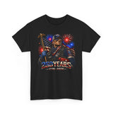 EMT Responder Flag Fireworks 250th Anniversary Patriotic Grunge Basic T-Shirt - Unisex