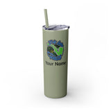 Skinny Steel Tumbler with Straw - 20oz - Big Lake Glass Pipe