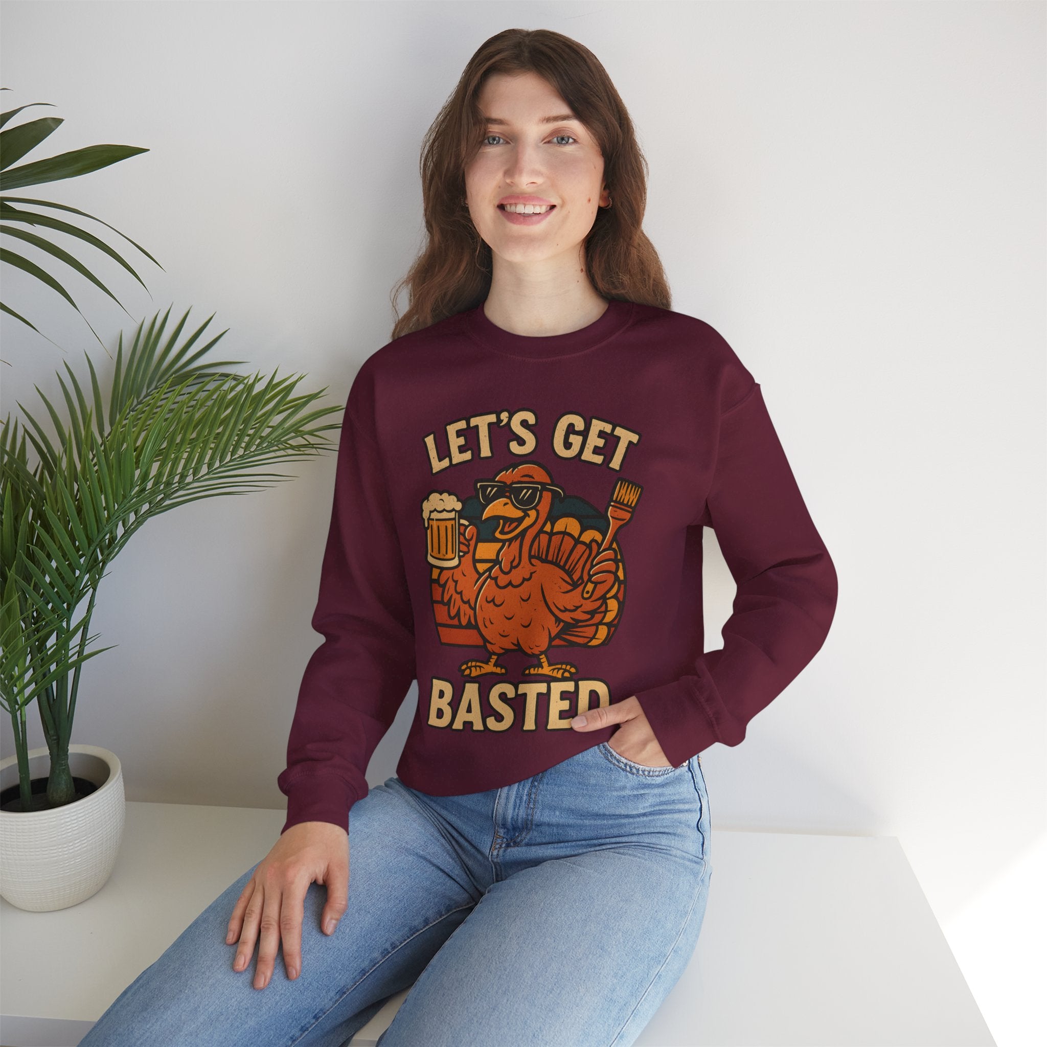 Let's Get Basted Crewneck Sweatshirt - Unisex