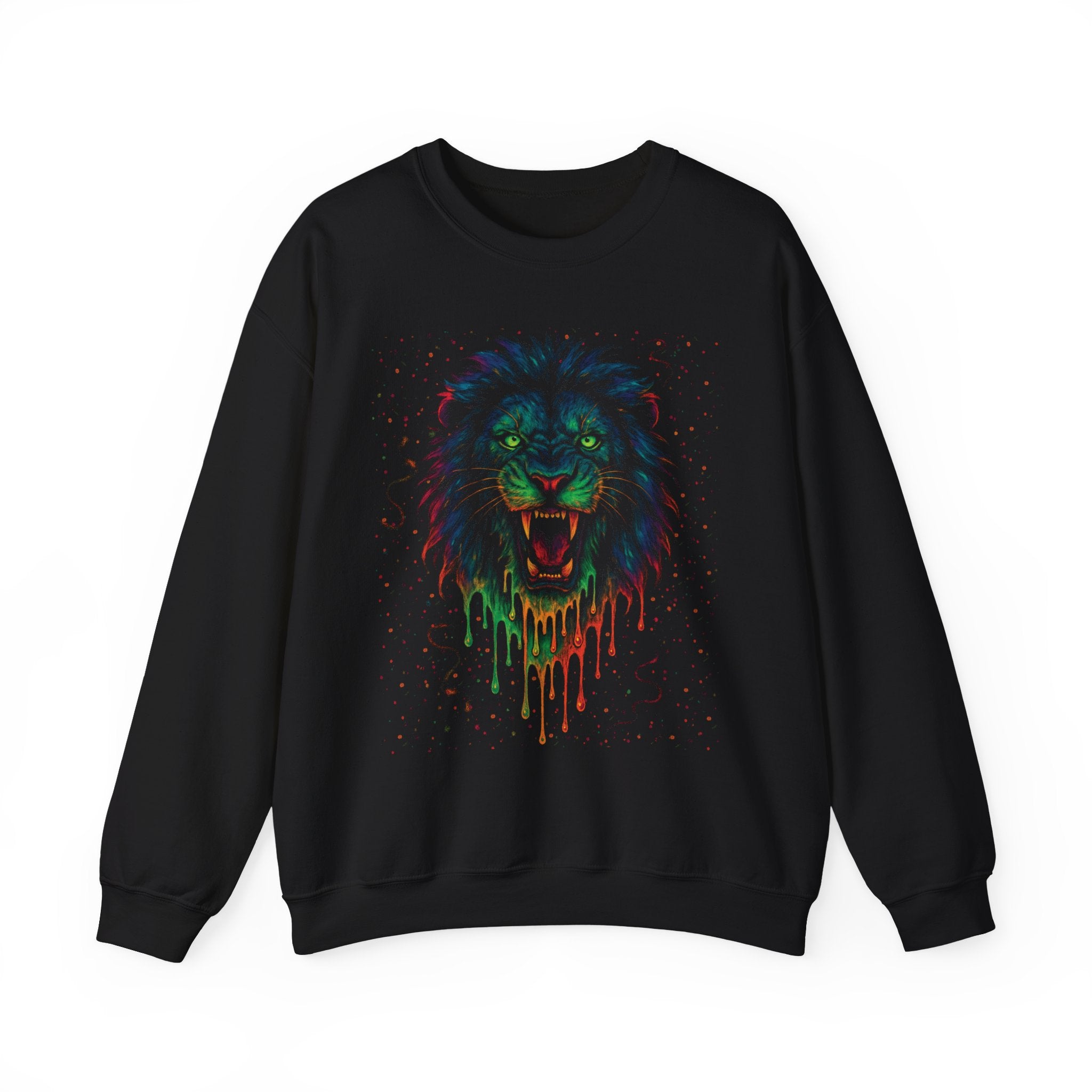 Lion Psychedelic Crewneck Sweatshirt - Unisex
