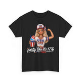 Cute Doll Party 1776 2026 Funny Patriotic Americana Basic T-Shirt - Unisex
