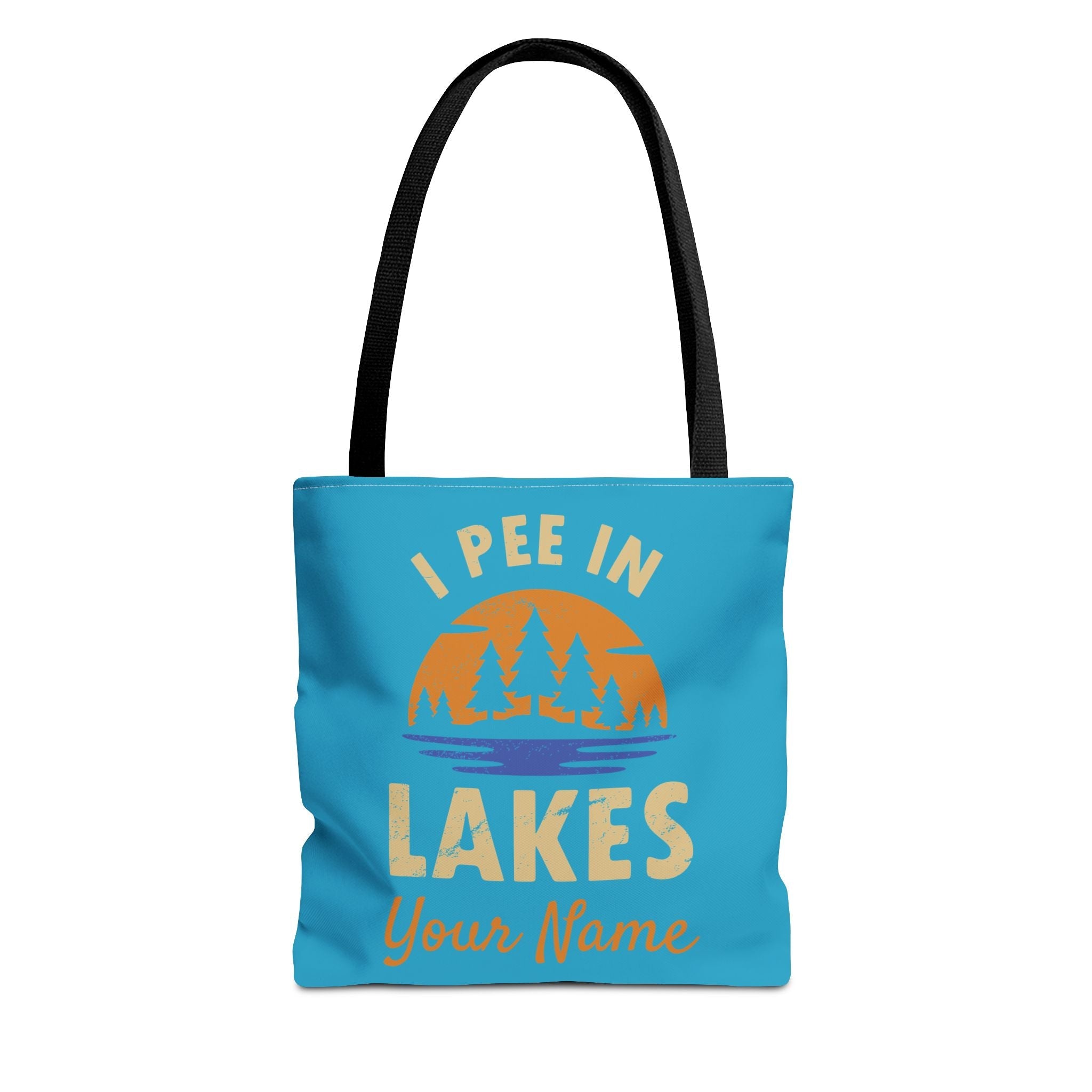 Tote Bag - I Pee In Lakes Retro Sun