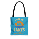 Tote Bag - I Pee In Lakes Retro Sun