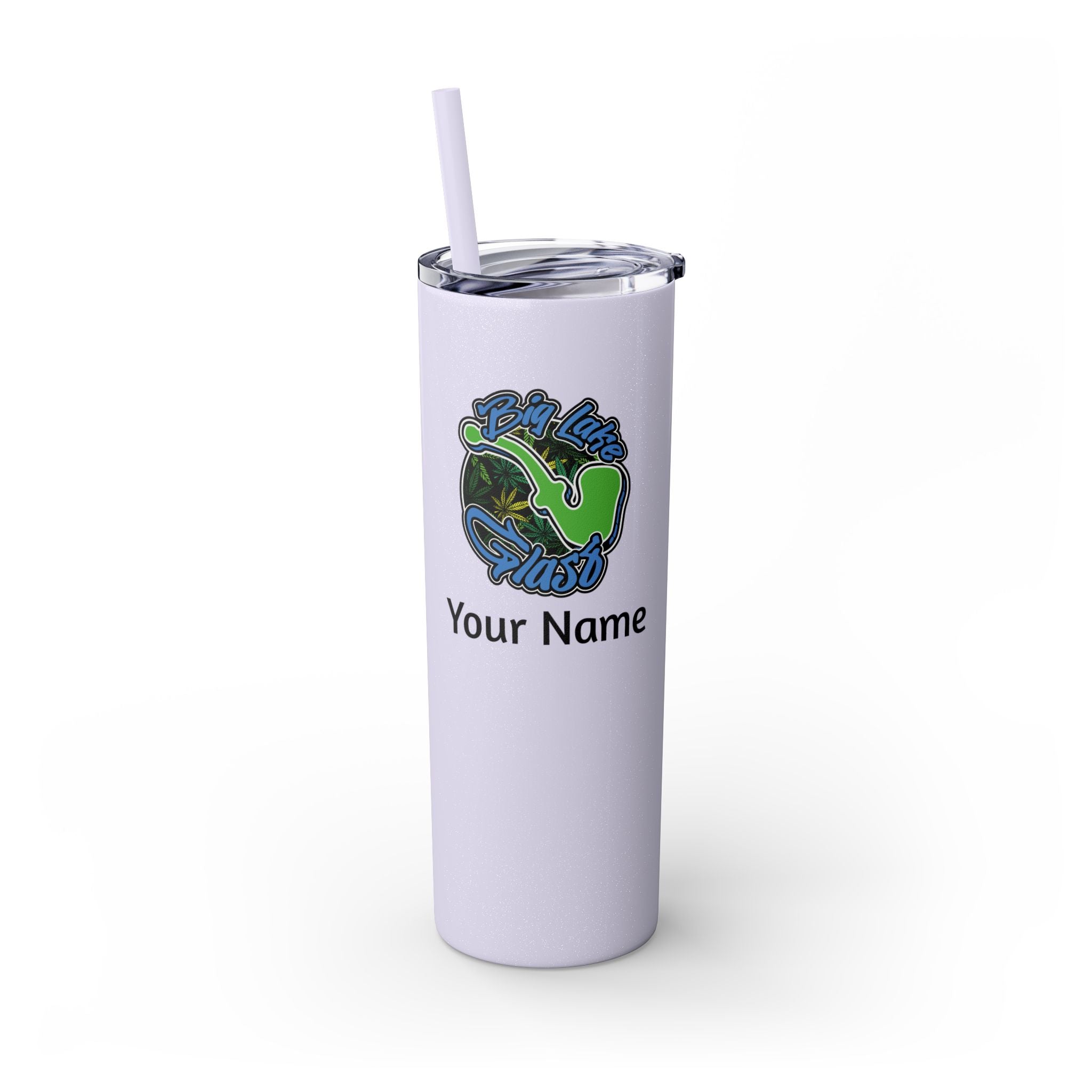 Skinny Steel Tumbler with Straw - 20oz - Big Lake Glass Pipe