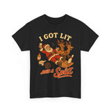 I Got Lit And A Split Basic T-Shirt - Unisex