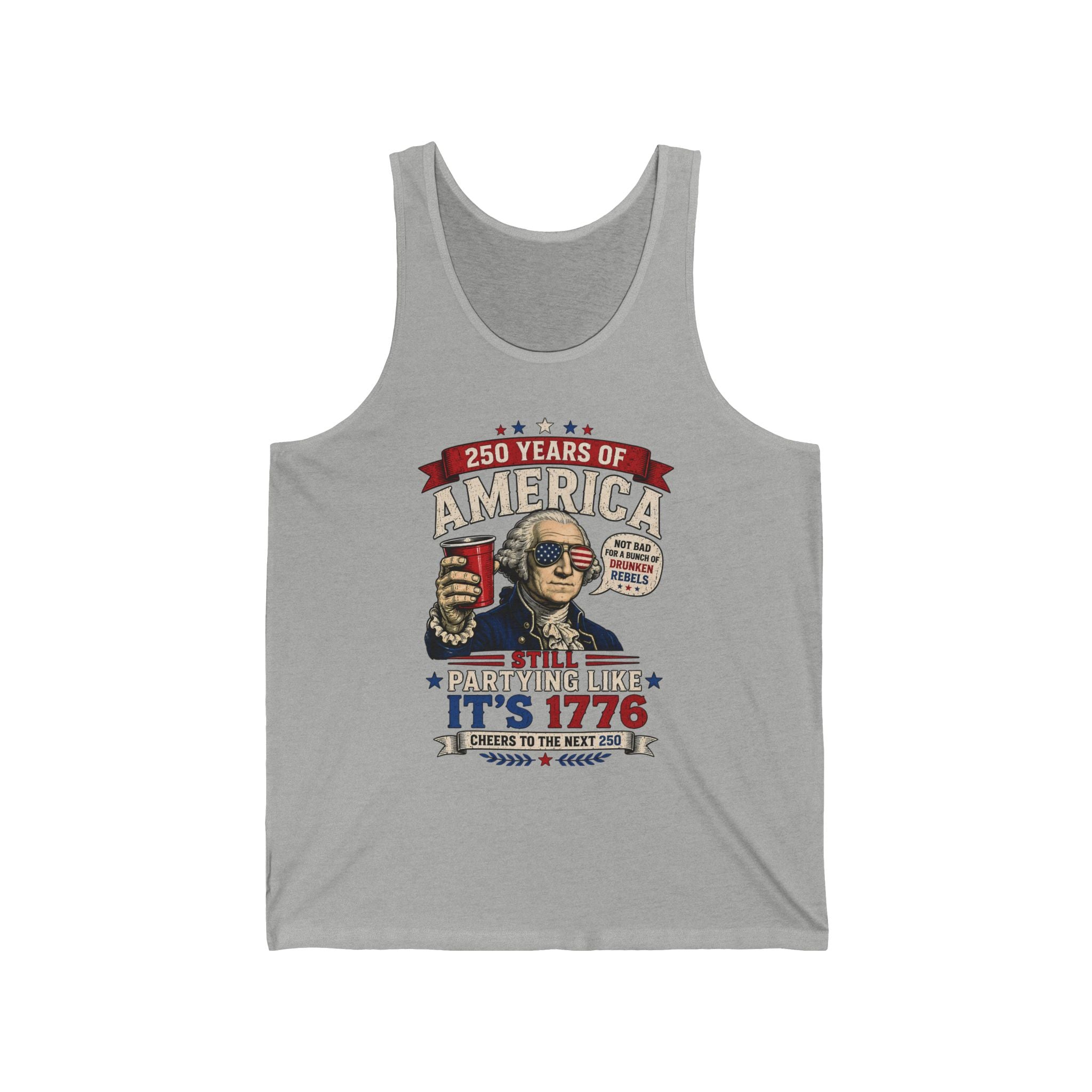 Funny Founding Rebel Party 1776 2026 Vintage Patriotic Basic T-Shirt - Unisex