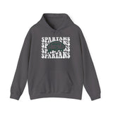 Spartans Football White & Green Hoodie - Unisex