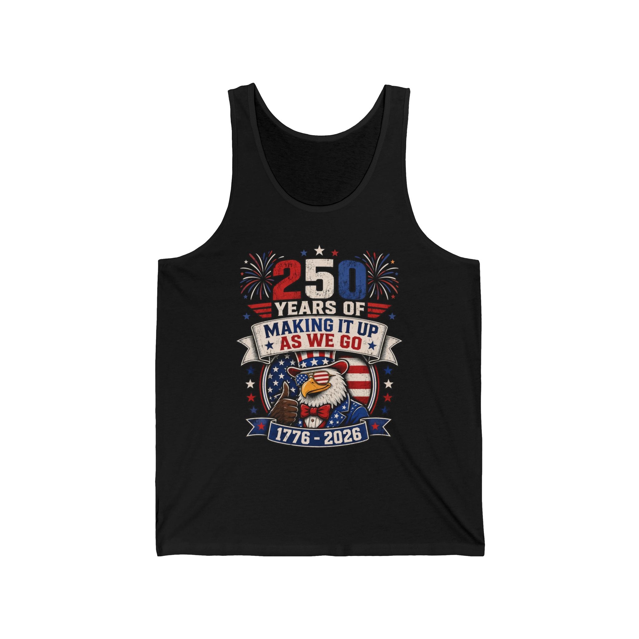 Funny Eagle Making It Up 250th Anniversary Patriotic Basic T-Shirt - Unisex