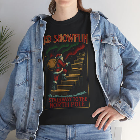 Led Snowplin Stairway to the North Pole Firefly Basic T-Shirt - Unisex
