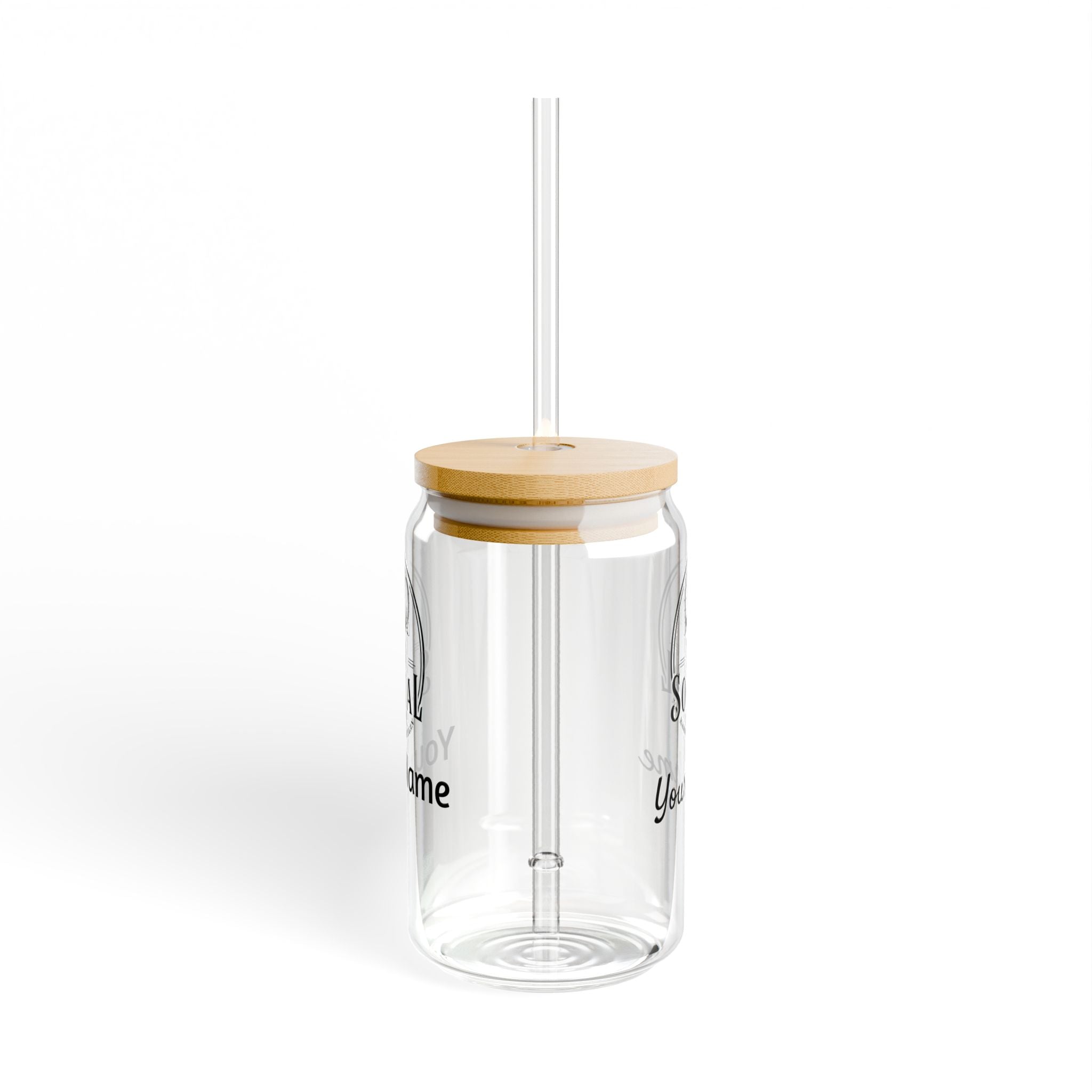 Sipper Glass with Straw - 16oz - 36 Social