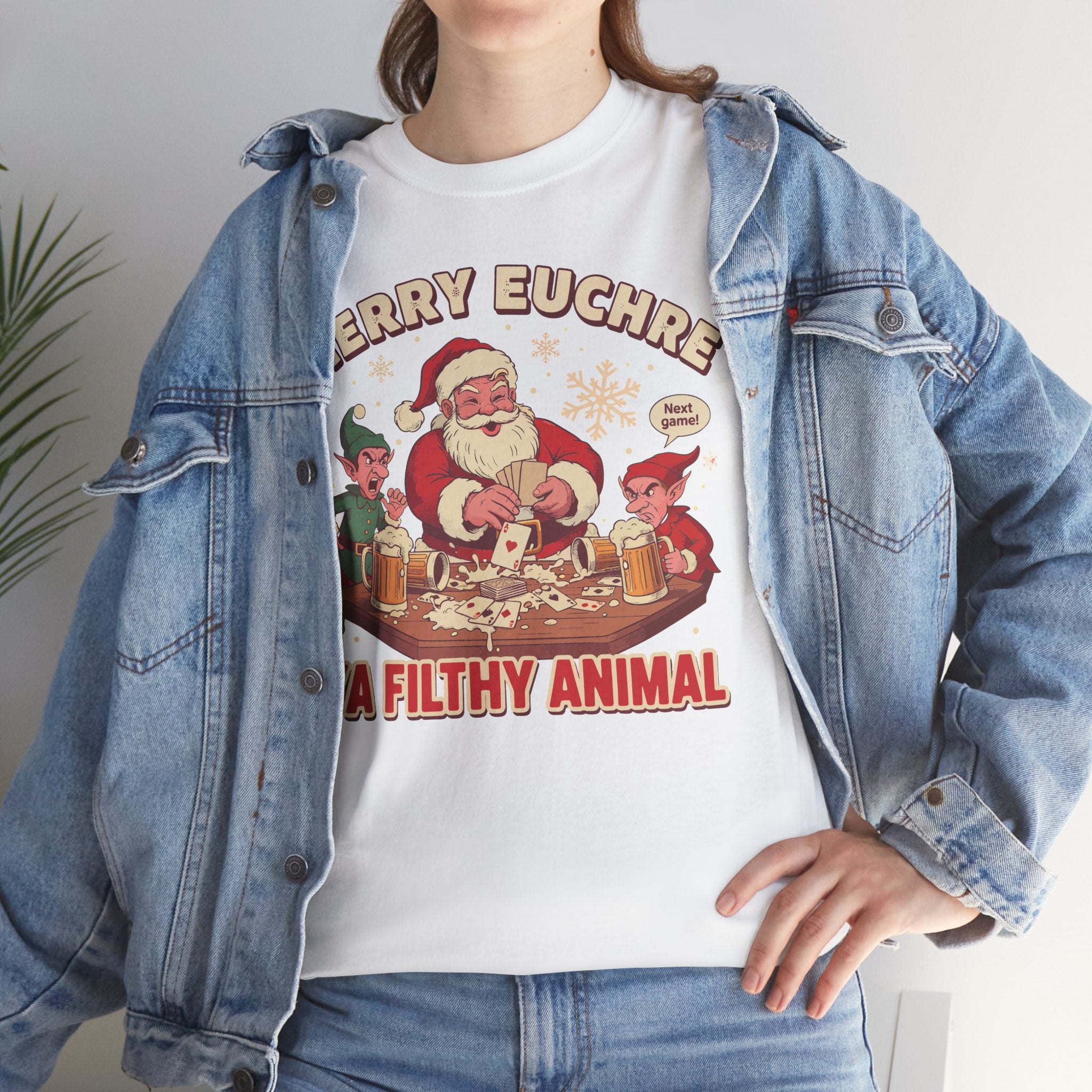 Merry Euchre Ya Filthy Animal Classic Basic T-Shirt - Unisex