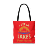 Tote Bag - I Pee In Lakes Retro Sun