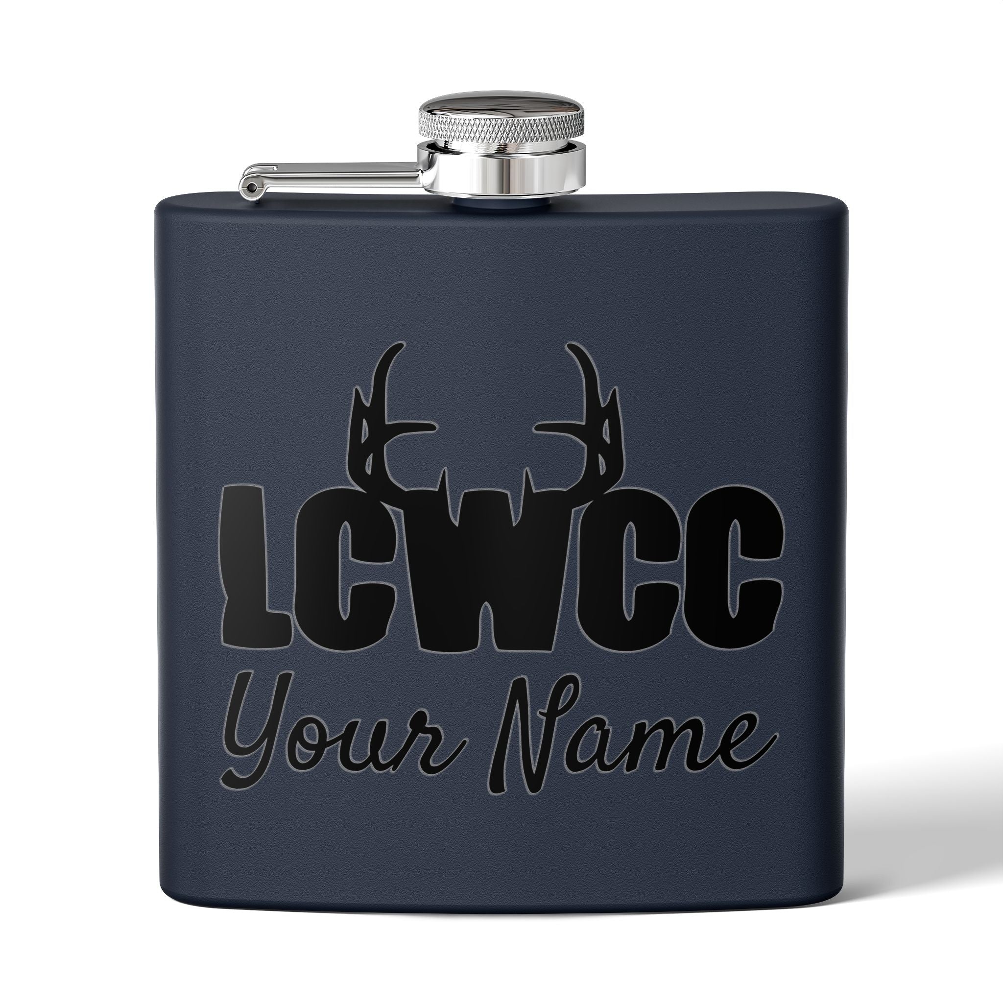 LCWCC Rack Logo Flask - 6oz
