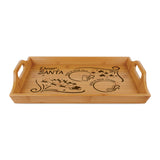 Dear Santa Engraved Bamboo Serving Tray