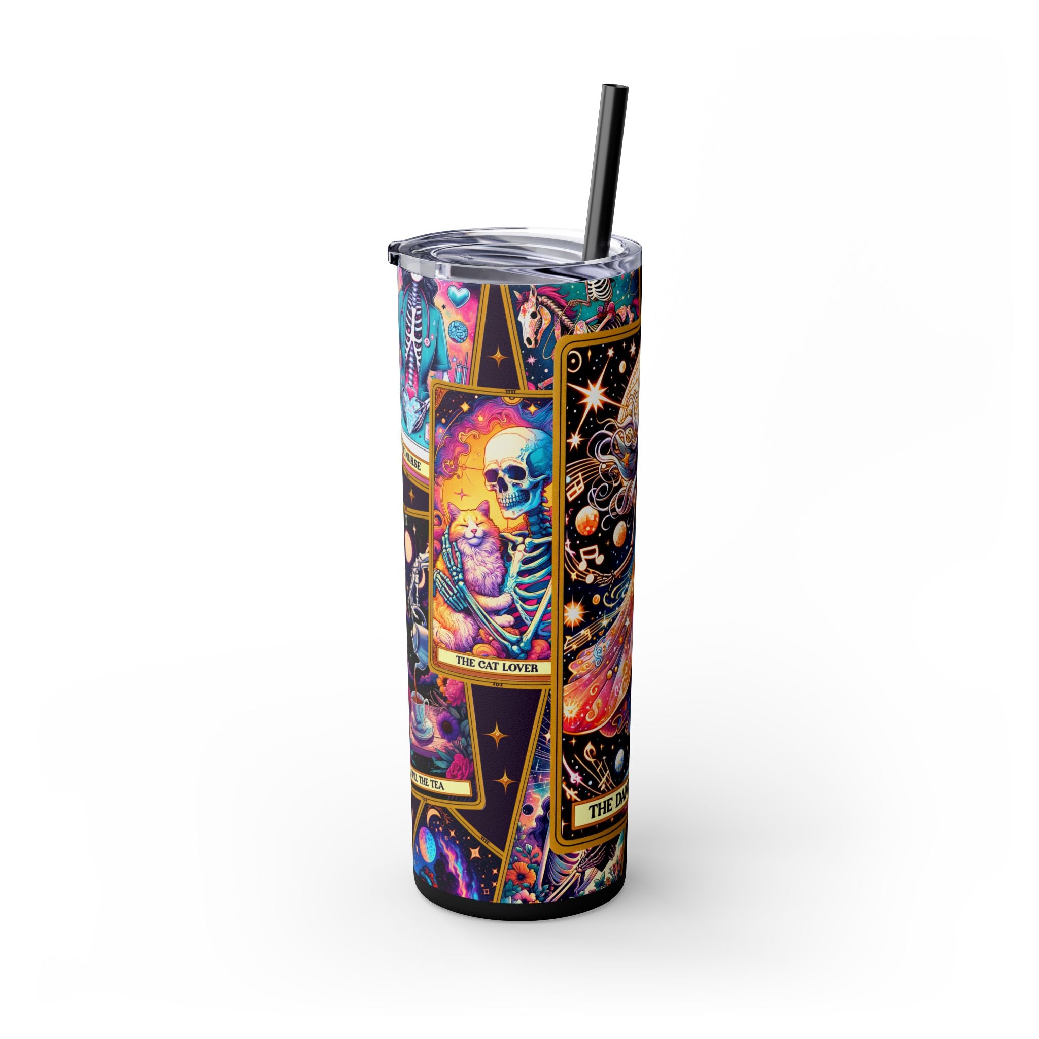 The Dancing Queen 2 Skinny Steel Tumbler with Straw, 20oz