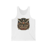 Ornate Eagle Shield USA 250 Anniversary Vintage Americana Basic T-Shirt - Unisex