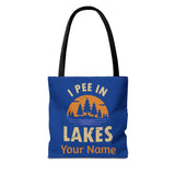 Tote Bag - I Pee In Lakes Retro Sun