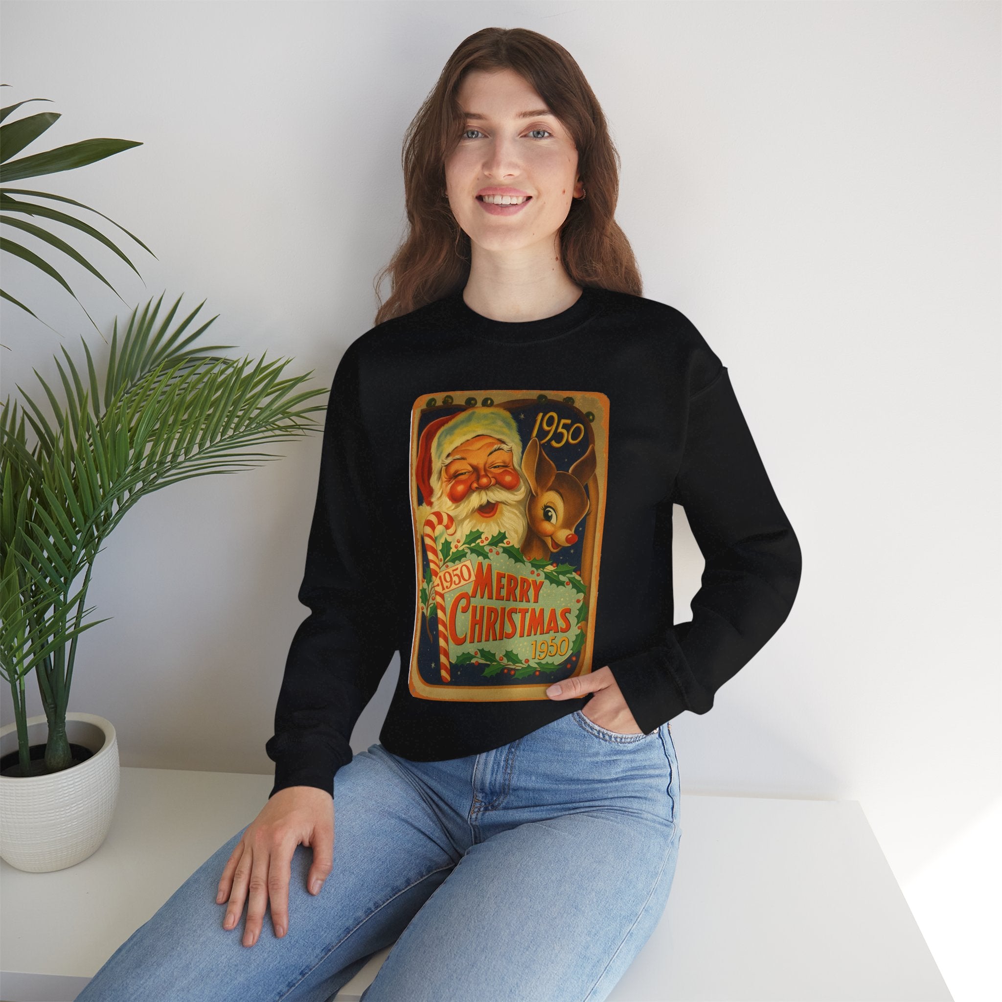 Merry Christmas 1950 Crewneck Sweatshirt - Unisex