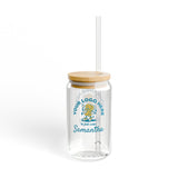 Personalized Sipper Glass - 16oz - Your Logo, Your Brand