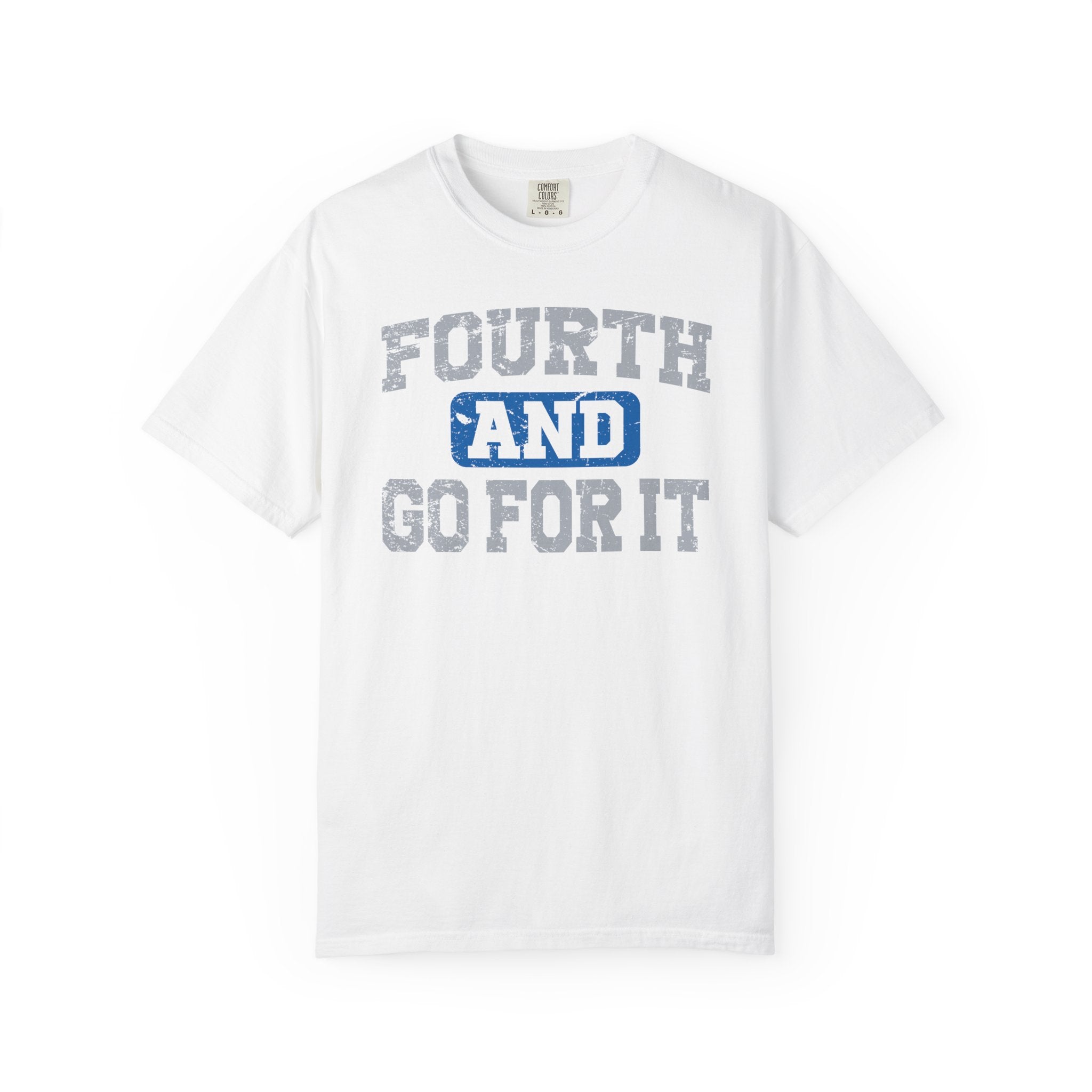 Fourth and Go For It Blue & Gray Premium T-Shirt - Unisex