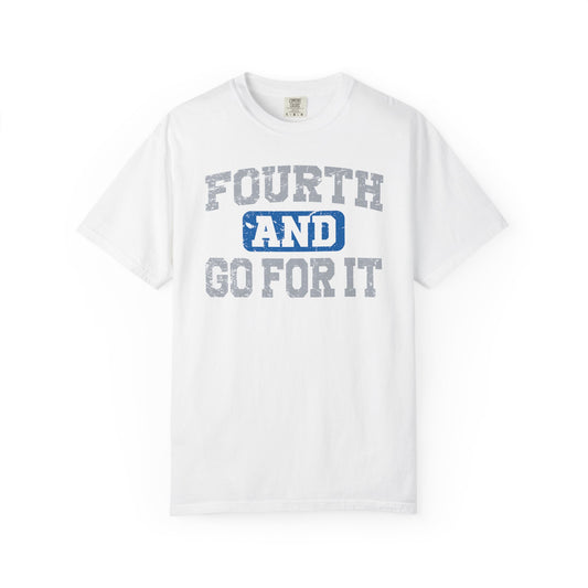 Fourth and Go For It Blue & Gray Premium T-Shirt - Unisex