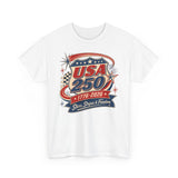 Racing Badge USA 250 1776 2026 Retro Patriotic Basic T-Shirt - Unisex