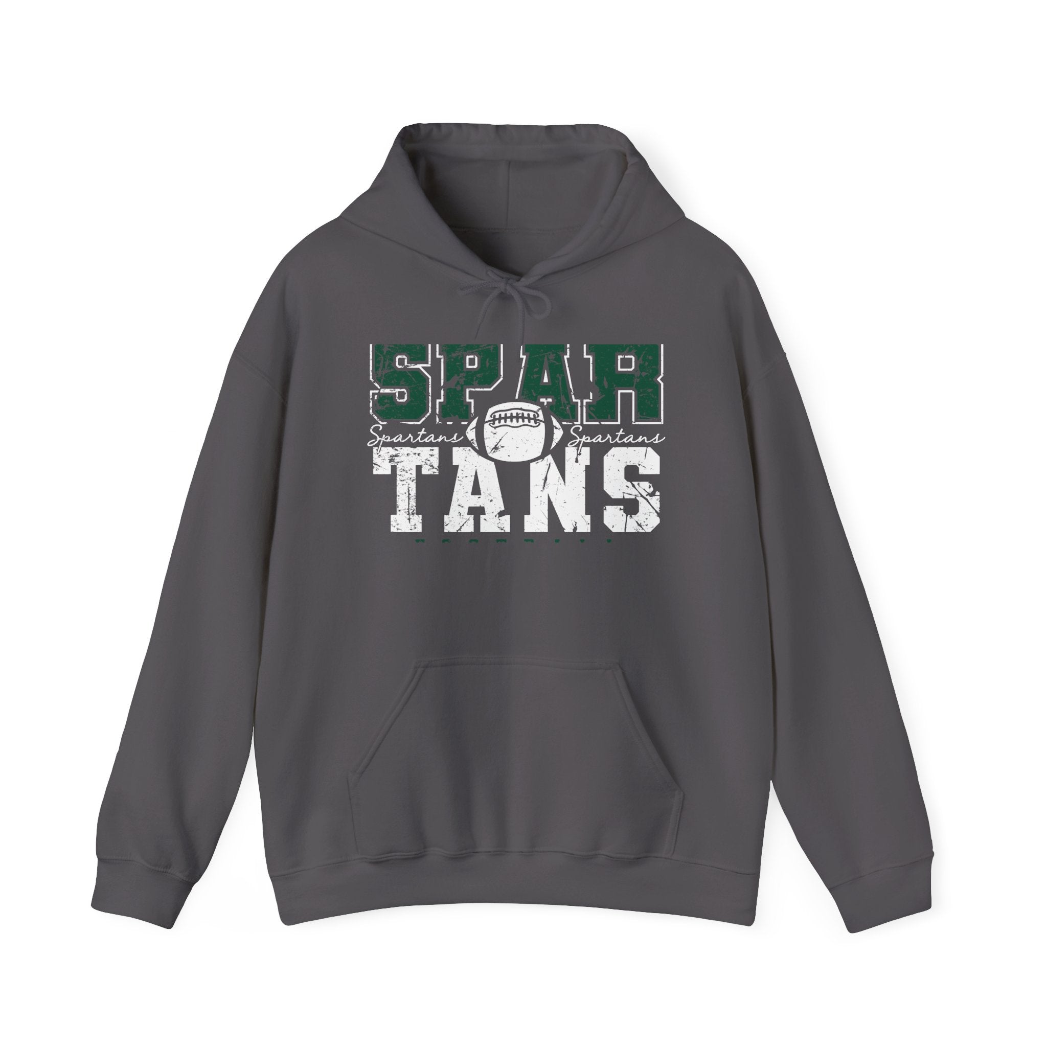Spartans Football Green & White Hoodie - Unisex