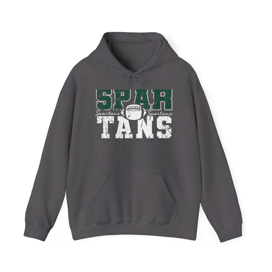 Spartans Football Green & White Hoodie - Unisex