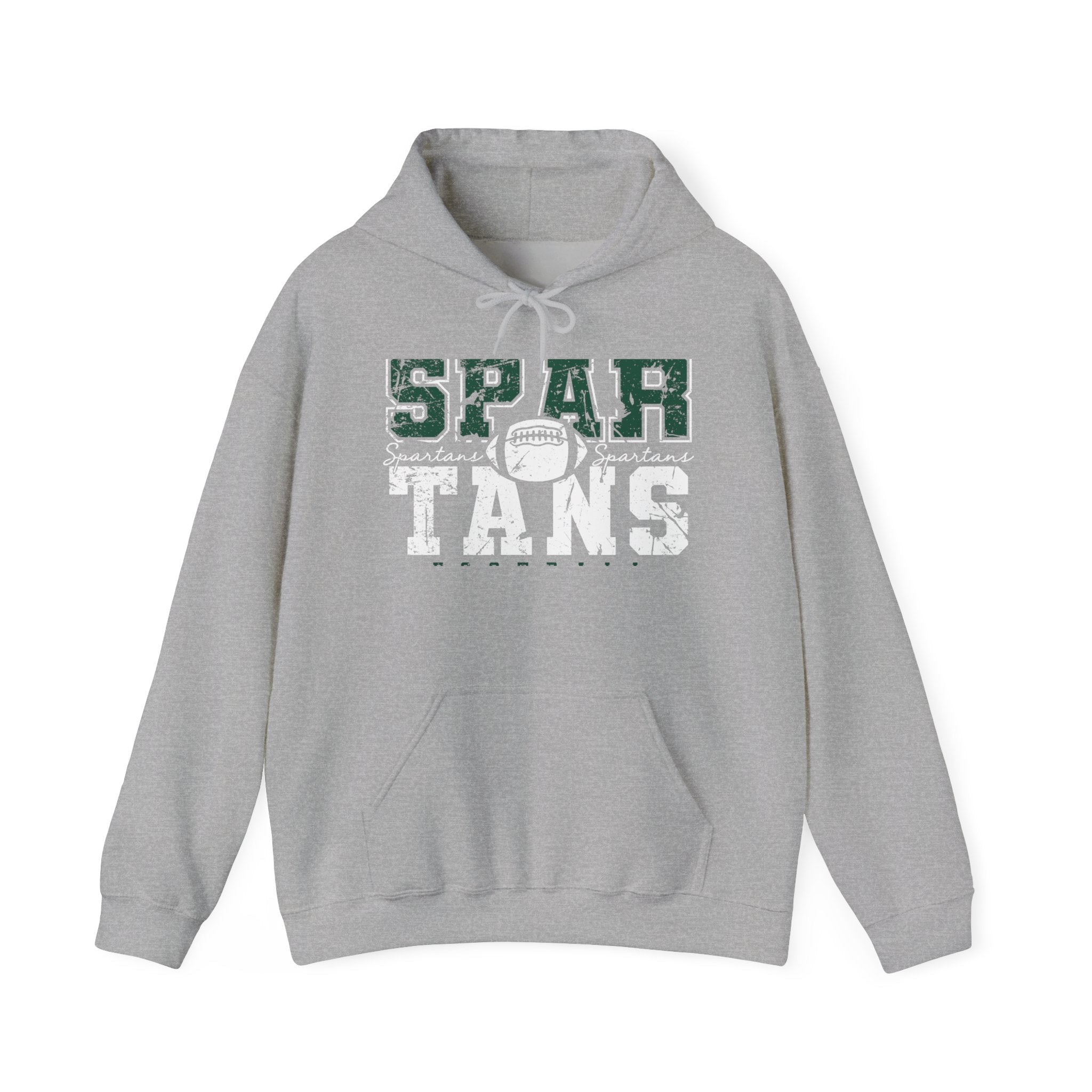 Spartans Football Green & White Hoodie - Unisex