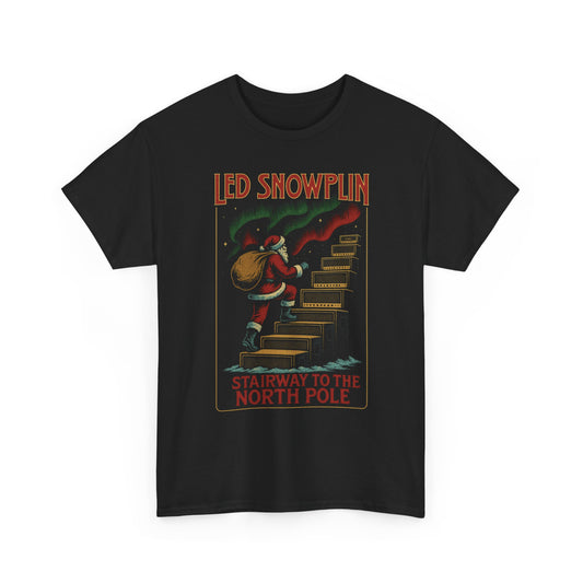 Led Snowplin Stairway to the North Pole Firefly Basic T-Shirt - Unisex