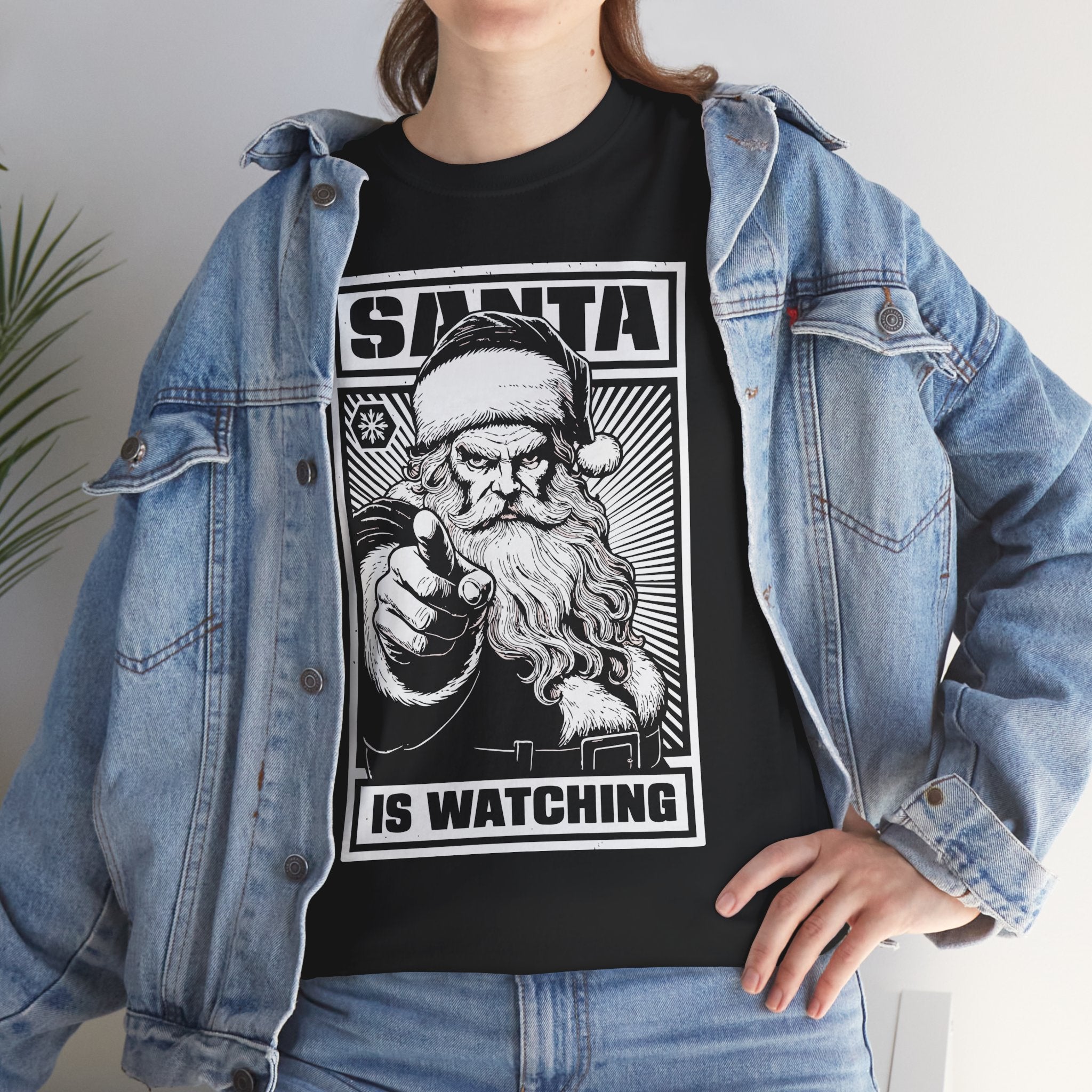 Santa is Watching Basic T-Shirt - Unisex